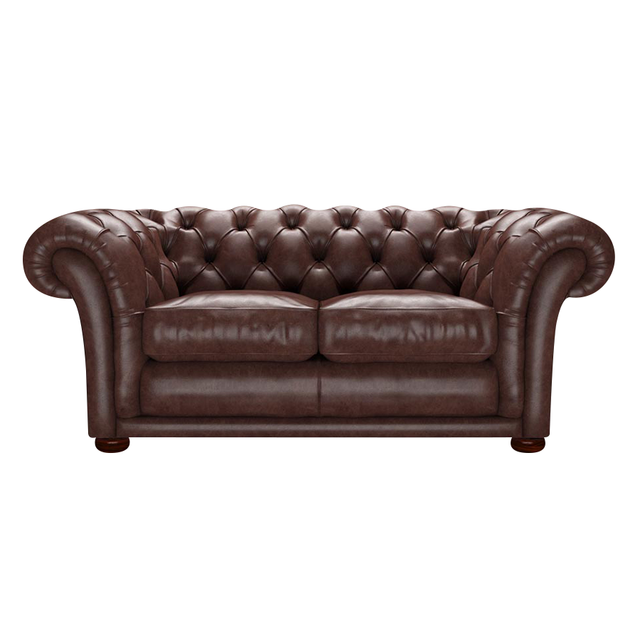 Shakespeare 2 Sits Chesterfield Soffa Old English Dark Brown
