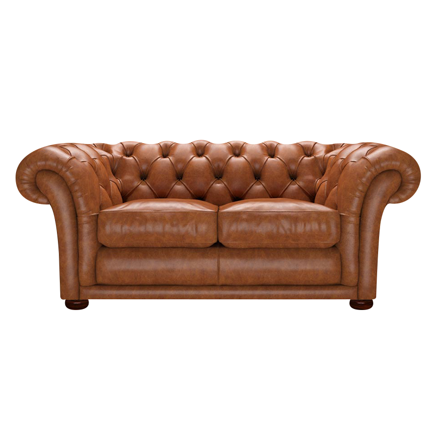 Shakespeare 2 Sits Chesterfield Soffa Old English Saddle