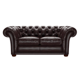Shakespeare 2 Sits Chesterfield Soffa Old English Smoke