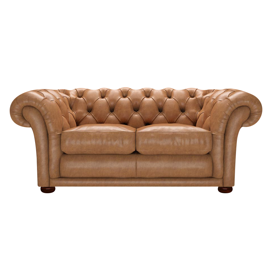 Shakespeare 2 Sits Chesterfield Soffa Old English Tan