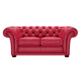 Shakespeare 2 Sits Chesterfield Soffa Shelly Flame Red
