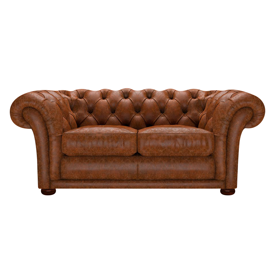 Shakespeare 2 Sits Chesterfield Soffa Tudor Chestnut