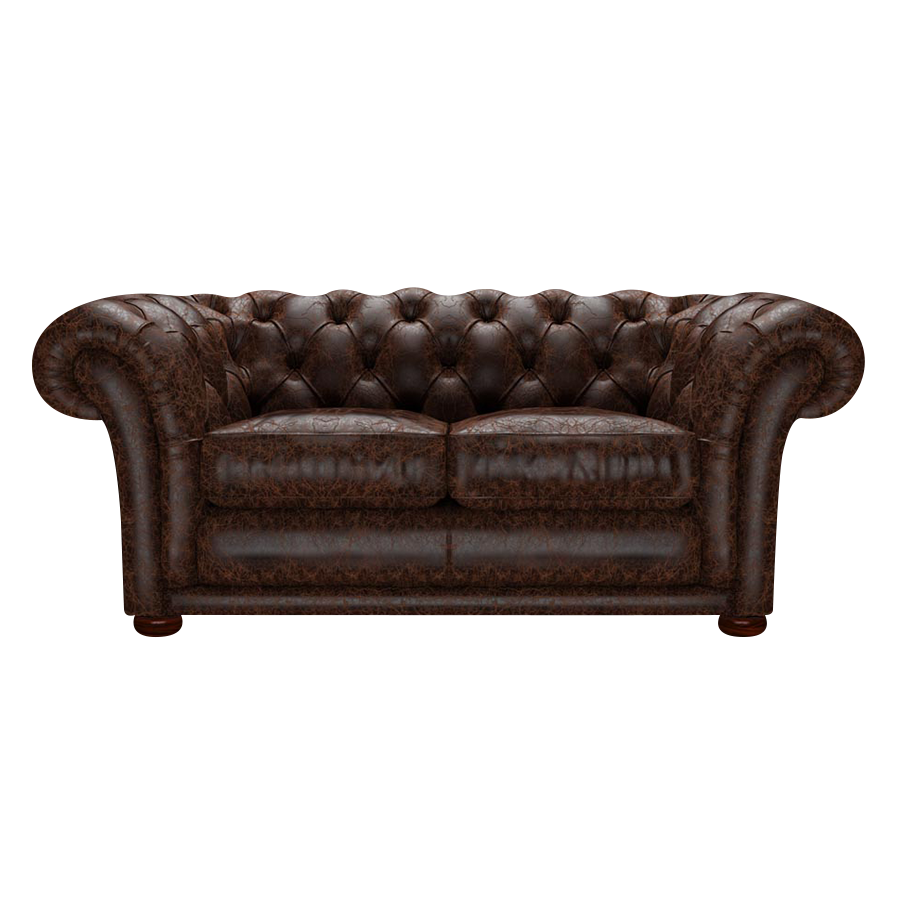 Shakespeare 2 Sits Chesterfield Soffa Tudor Mahogany