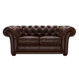Shakespeare 2 Sits Chesterfield Soffa Tudor Mahogany
