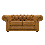 Shakespeare 2 Sits Chesterfield Soffa Tudor Mustard