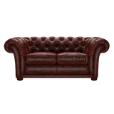Shakespeare 2 Sits Chesterfield Soffa Tudor Oxblood