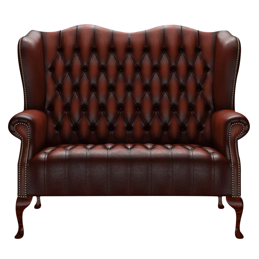 Wade 2 Sits Chesterfield Soffa Antique Chestnut