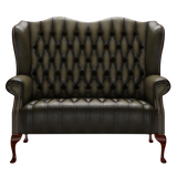 Wade 2 Sits Chesterfield Soffa Antique Olive
