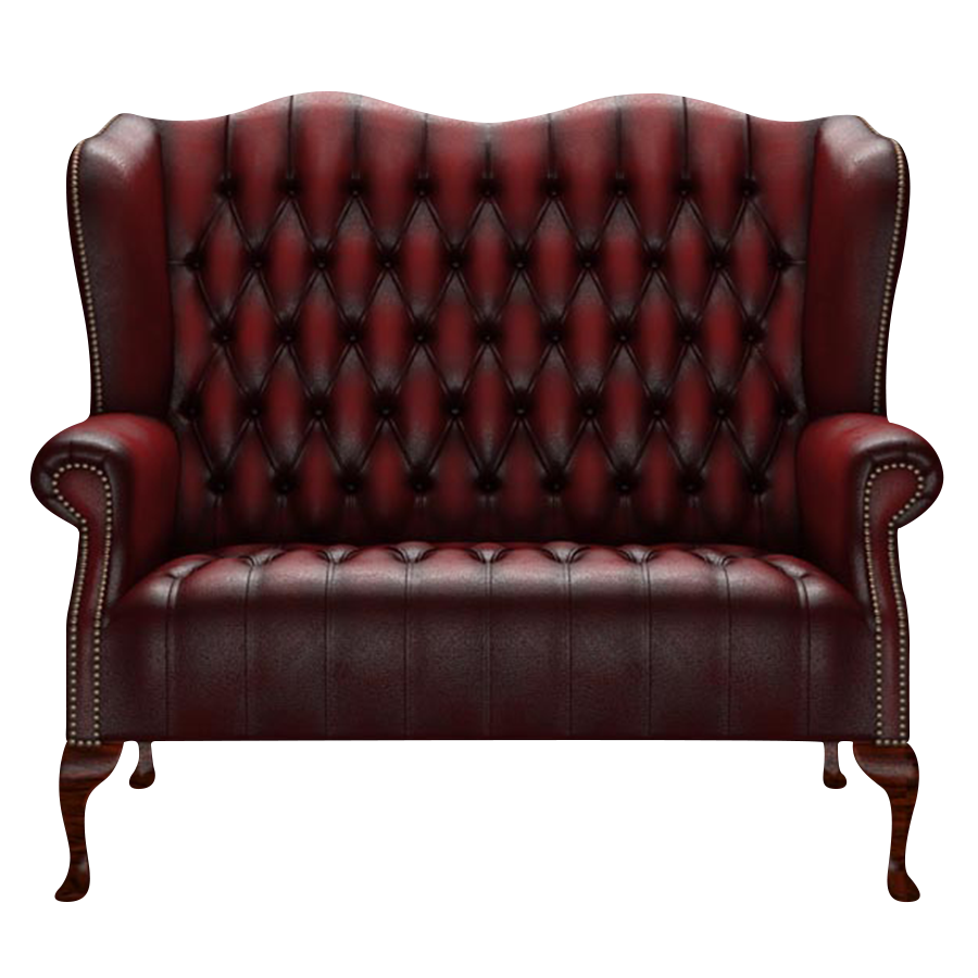 Wade 2 Sits Chesterfield Soffa Antique Red