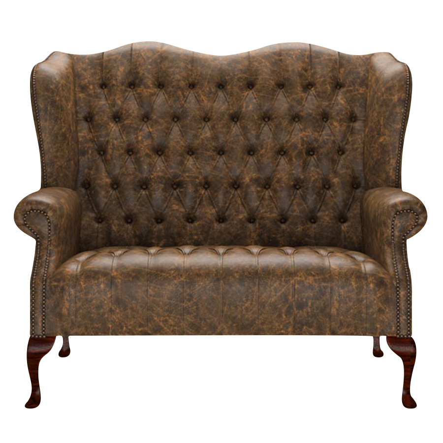 Wade 2 Sits Chesterfield Soffa Etna Brandy
