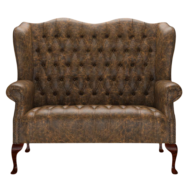 Wade 2 Sits Chesterfield Soffa Etna Brandy