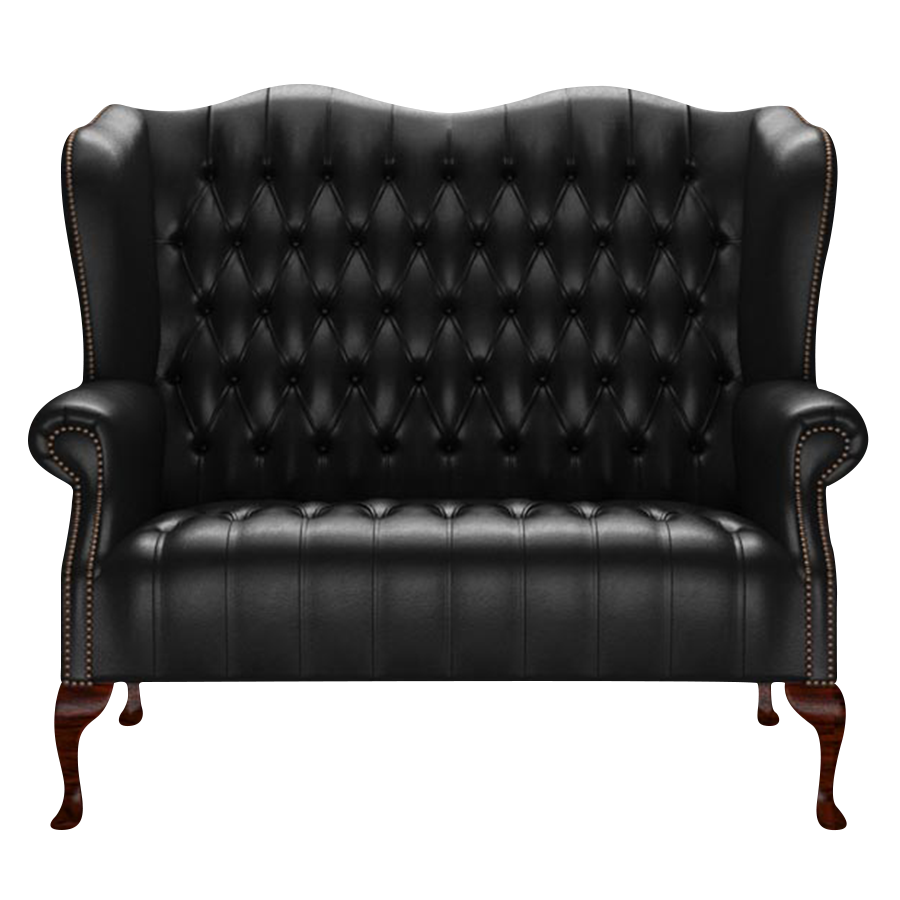 Wade 2 Sits Chesterfield Soffa Old English Black