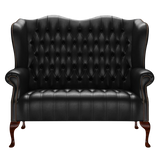 Wade 2 Sits Chesterfield Soffa Old English Black