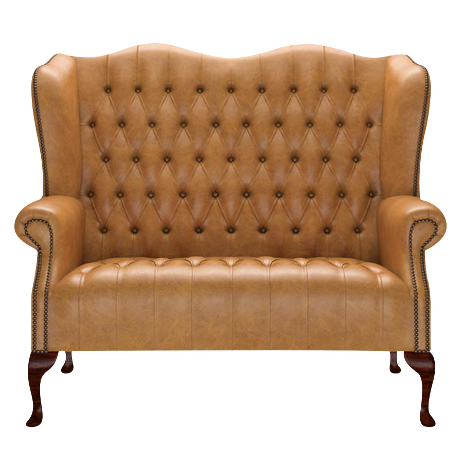 Wade 2 Sits Chesterfield Soffa Old English Buckskin