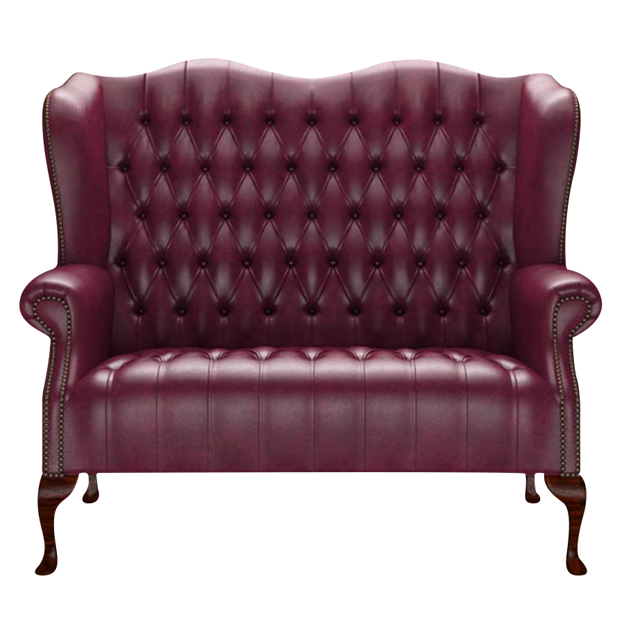 Wade 2 Sits Chesterfield Soffa Old English Burgundy