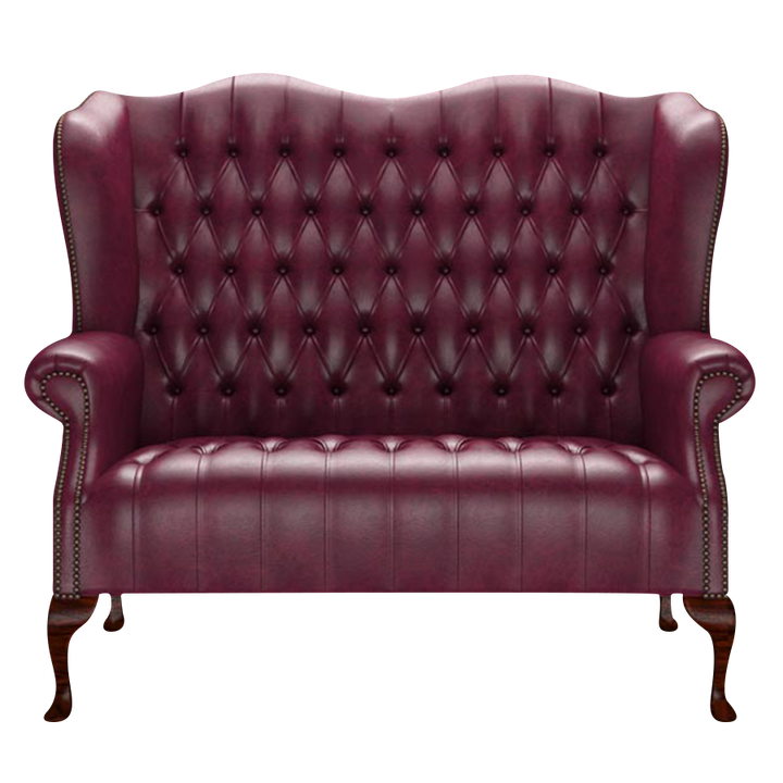 Wade 2 Sits Chesterfield Soffa Old English Burgundy