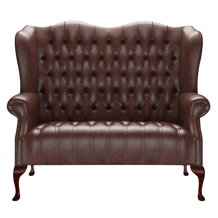 Wade 2 Sits Chesterfield Soffa Old English Dark Brown