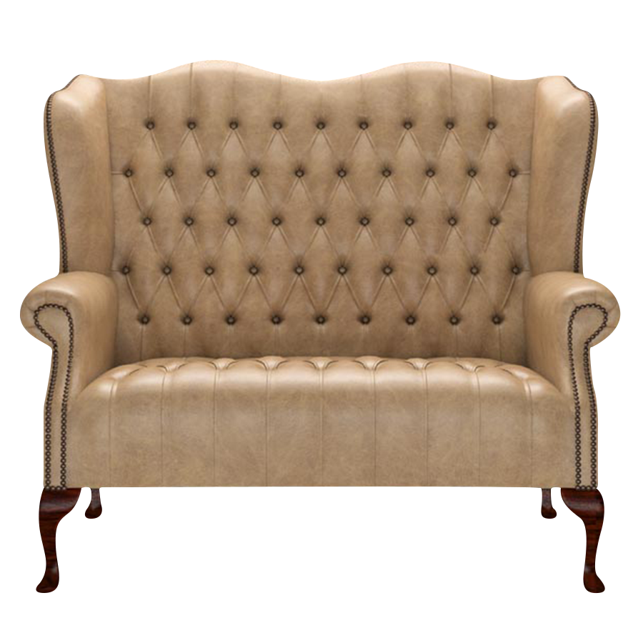 Wade 2 Sits Chesterfield Soffa Old English Parchment