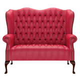 Wade 2 Sits Chesterfield Soffa Shelly Flame Red