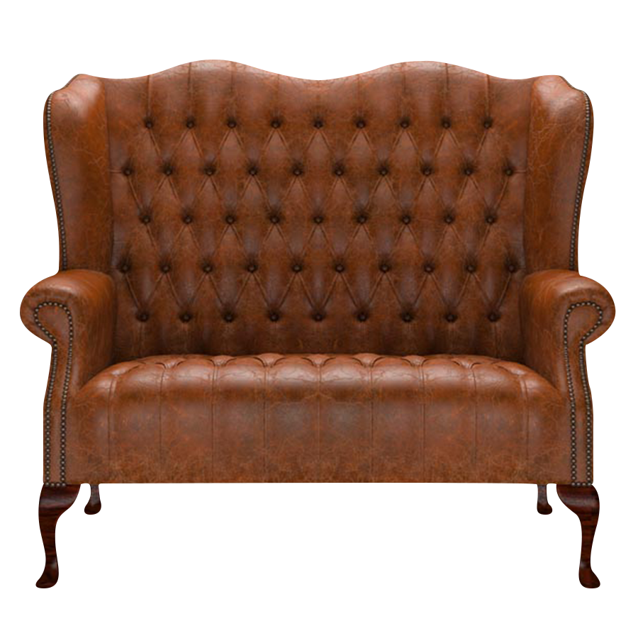 Wade 2 Sits Chesterfield Soffa Tudor Chestnut