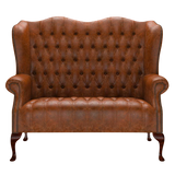 Wade 2 Sits Chesterfield Soffa Tudor Chestnut