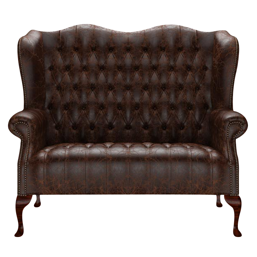 Wade 2 Sits Chesterfield Soffa Tudor Mahogany
