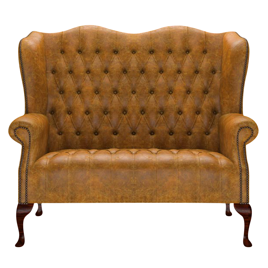 Wade 2 Sits Chesterfield Soffa Tudor Mustard