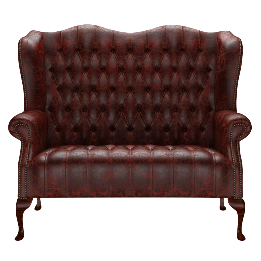 Wade 2 Sits Chesterfield Soffa Tudor Oxblood