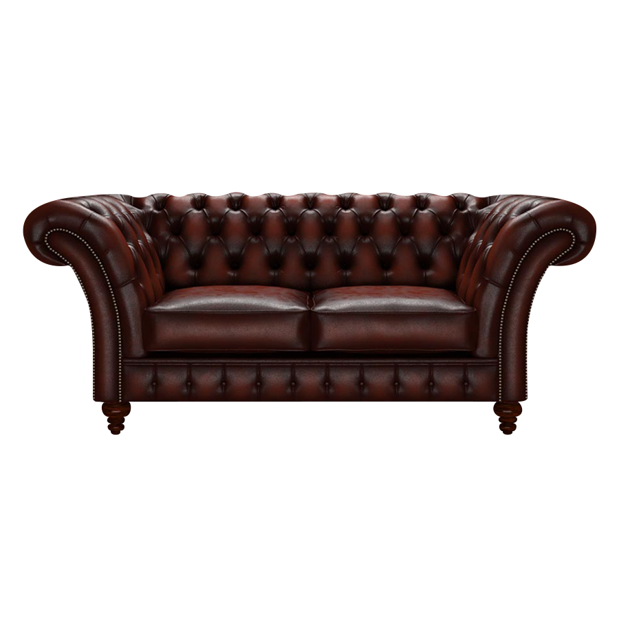 Wordsworth 2 Sits Chesterfield Soffa Antique Chestnut
