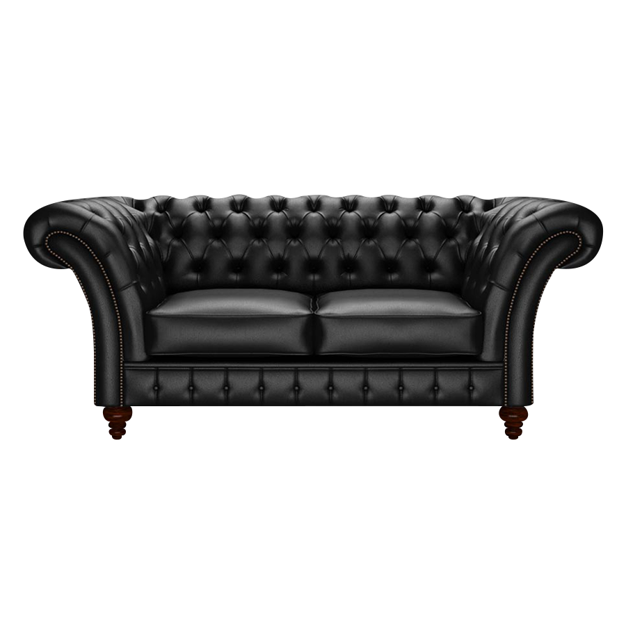 Wordsworth 2 Sits Chesterfield Soffa Birch Black
