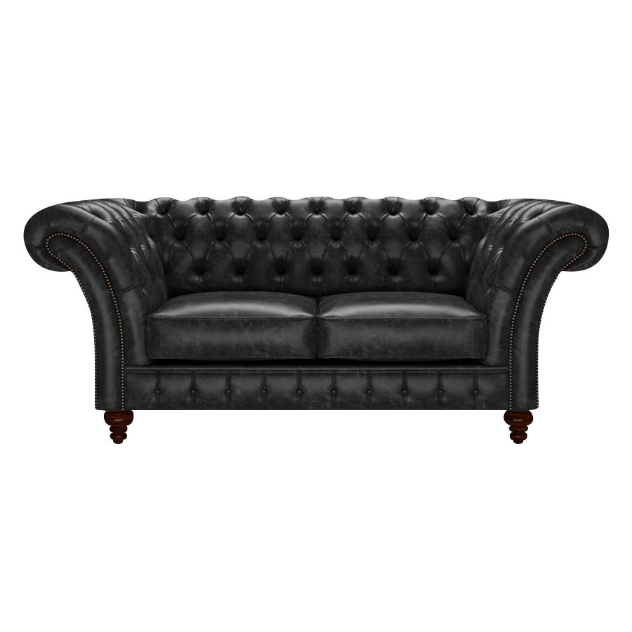 Wordsworth 2 Sits Chesterfield Soffa Etna Black