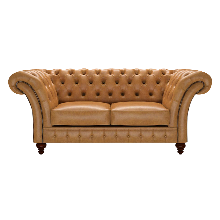 Wordsworth 2 Sits Chesterfield Soffa Old English Buckskin