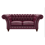 Wordsworth 2 Sits Chesterfield Soffa Old English Burgundy