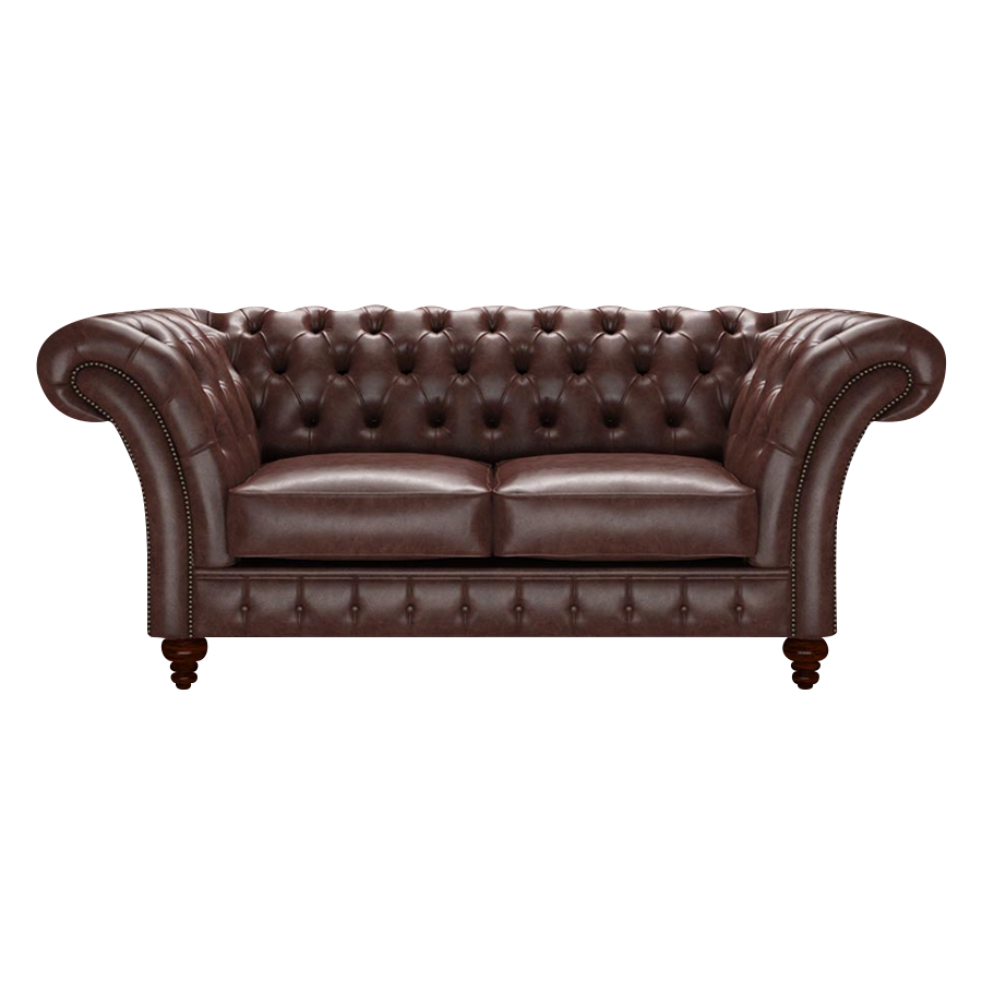Wordsworth 2 Sits Chesterfield Soffa Old English Dark Brown
