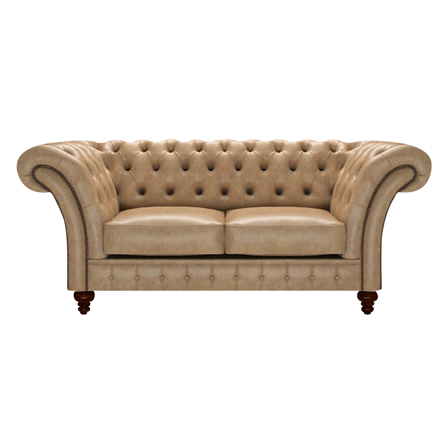 Wordsworth 2 Sits Chesterfield Soffa Old English Parchment