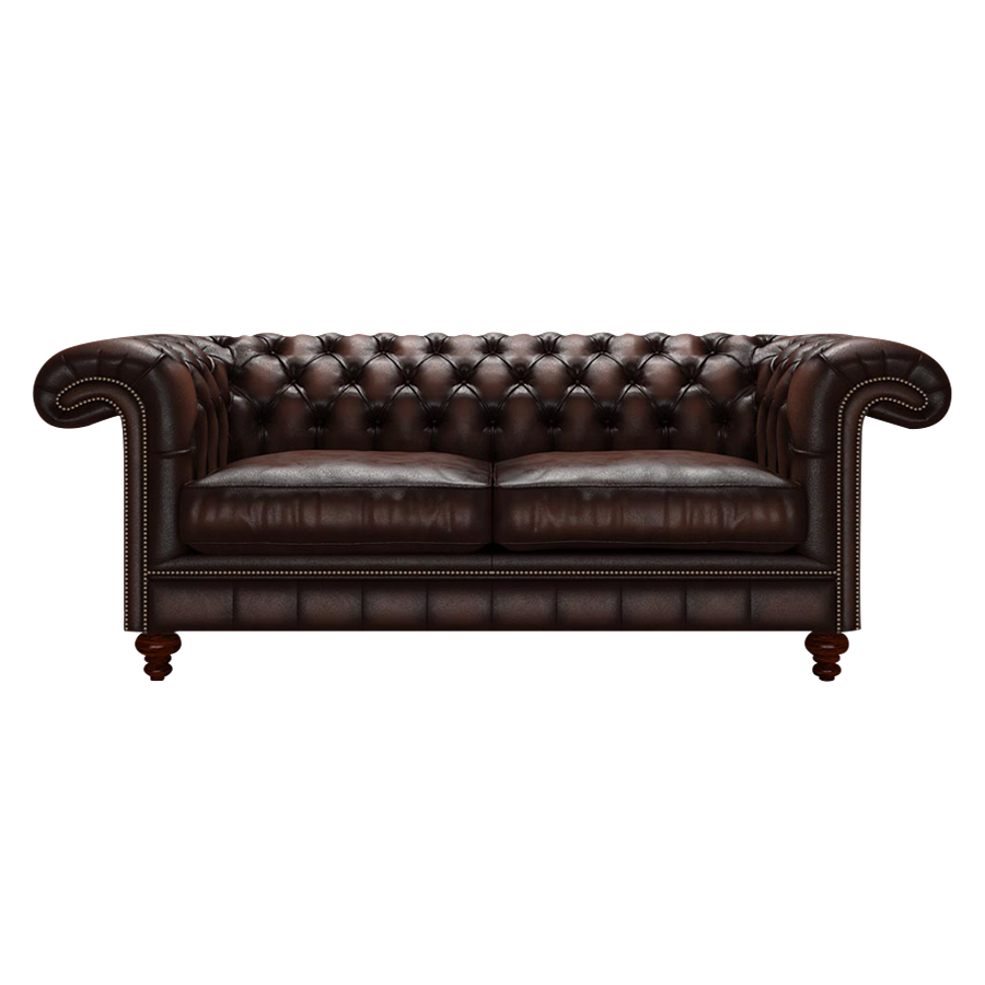 Allingham 3 Sits Chesterfield Soffa Antique Brown