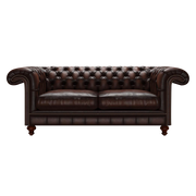 Allingham 3 Sits Chesterfield Soffa Antique Brown