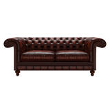 Allingham 3 Sits Chesterfield Soffa Antique Chestnut