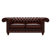 Allingham 3 Sits Chesterfield Soffa Antique Chestnut