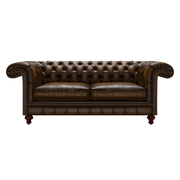 Allingham 3 Sits Chesterfield Soffa Antique Gold