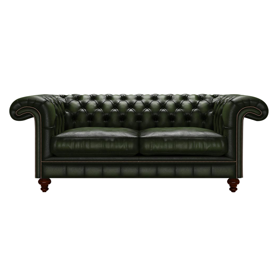 Allingham 3 Sits Chesterfield Soffa Antique Green