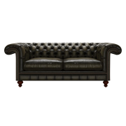 Allingham 3 Sits Chesterfield Soffa Antique Olive