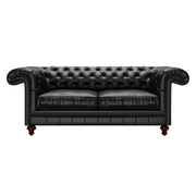 Allingham 3 Sits Chesterfield Soffa Birch Black