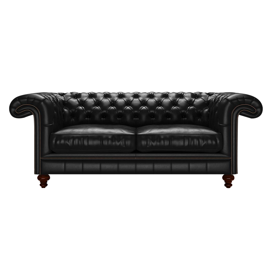 Allingham 3 Sits Chesterfield Soffa Old English Black