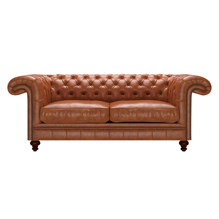 Allingham 3 Sits Chesterfield Soffa Old English Bruciato