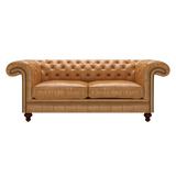 Allingham 3 Sits Chesterfield Soffa Old English Buckskin