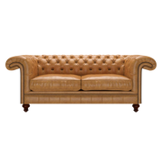 Allingham 3 Sits Chesterfield Soffa Old English Buckskin