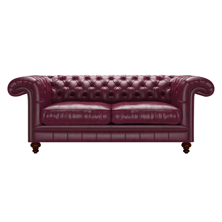 Allingham 3 Sits Chesterfield Soffa Old English Burgundy