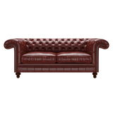 Allingham 3 Sits Chesterfield Soffa Old English Chestnut
