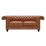 Allingham 3 Sits Chesterfield Soffa Old English Saddle